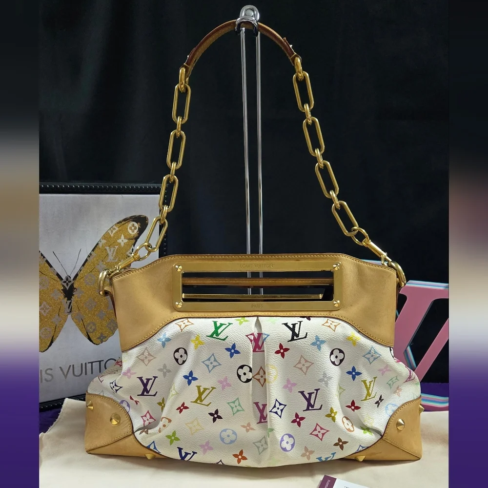 Louis Vuitton Murakami Monogram GM Judy Shoulder Bag - Picture 2 of 16